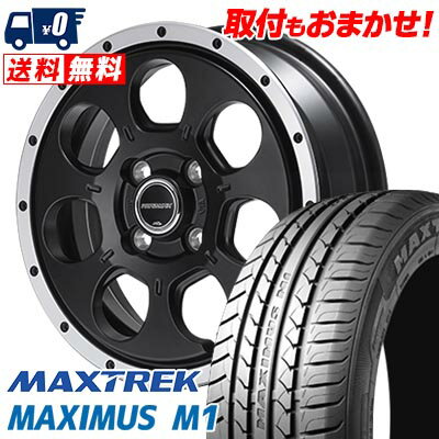 155/65R14 75T MAXTREK MAXIMUS M1 ROADMAX W0-7 サマータイヤホイール4本セット 【取付対象】