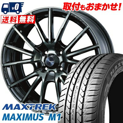 195/55R16 87V MAXTREK MAXIMUS M1 WedsSport SA-35R サマータイヤホイール4本セット 【取付対象】