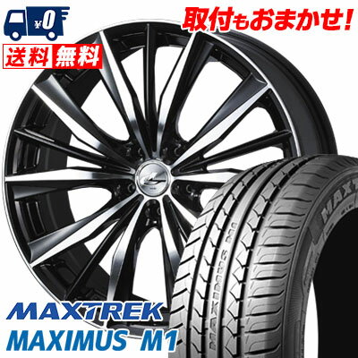 245/35R19 93W XL MAXTREK MAXIMUS M1 weds LEONIS VX サマータイヤホイール4本セット 【取付対象】