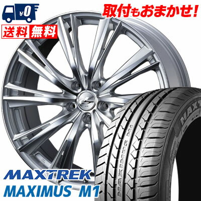 245/35R19 93W XL MAXTREK MAXIMUS M1 weds LEONIS WX サマータイヤホイール4本セット 【取付対象】