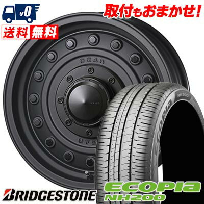 205/55R16 91V BRIDGESTONE ブリヂストン ECOPIA NH200 DEAN COLORADO ディーン コロラド サマータイヤホイール4本セット 【取付対象】
