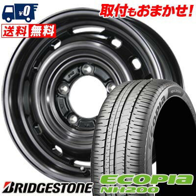 205/55R16 91V BRIDGESTONE ブリヂストン ECOPIA NH200 LANDFOOT XFG ランドフット XFG サマータイヤホイール4本セット 【取付対象】
