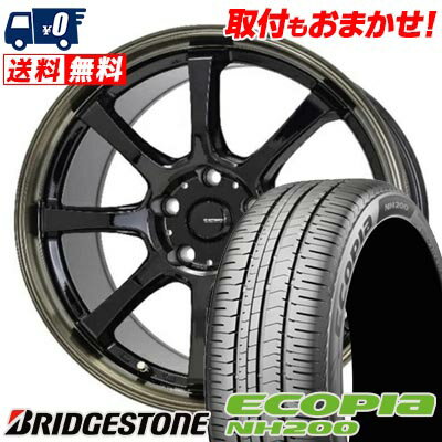 205/55R16 91V BRIDGESTONE ECOPIA NH200 G・SPEED P-08 サマータイヤホイール4本セット 【取付対象】