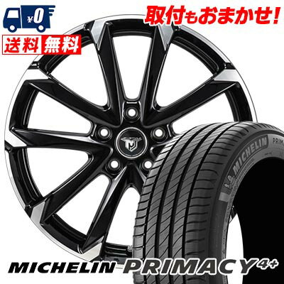 245/45R18 100W XL MICHELIN ミシュラン PRIMACY4+ JP STYLE MJ-V ジェイピースタイル MJ-V サマータイヤホイール4本セット 【取付対象】