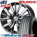 225/45R18 95W XL YOKOHAMA ヨコハマ BLUE EARTH RV02 ブルーアース RV02 weds LEONIS VX ウエッズ レオニス VX サマータイヤホイール4本セット