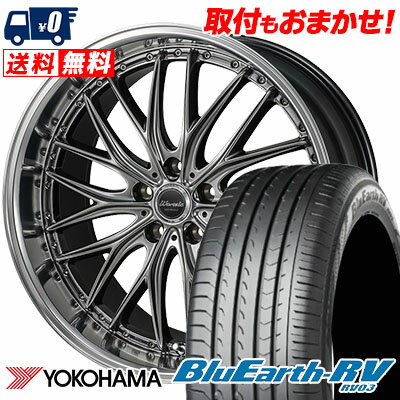 215/45R17 91W YOKOHAMA BLUE EARTH RV03 Warwic DEEPRAND サマータイヤホイール4本セット 【取付対象】