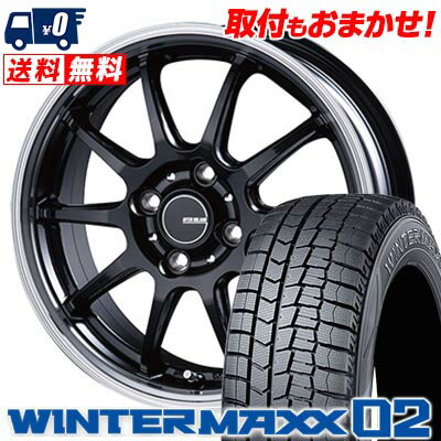 185/60R15 84Q DUNLOP WINTER MAXX 02 WM02 INFINITY F10 スタッドレスタイヤホイール4本セット 【取付対象】