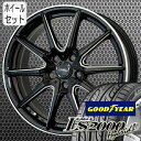 ハイブリッド・プリウスα他◆送料無料◆クロススピード RS10 BM◆グットイヤー◆LS2000Hybrid2◆215/50R17◆4本セット価格◆新品アルミホイールセット◆ 215-50-17 215/50-17 ◆