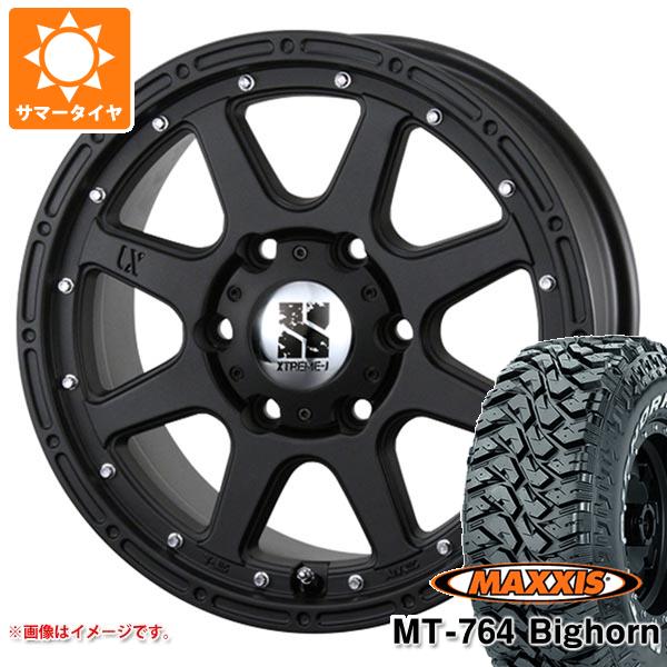 【タイヤ交換対象】サマータイヤ 265/70R17 118/115Q 8PR マキシス MT-764 ビッグホーン ホワイトレター MLJ エクストリームJ 7.5-17 タイヤホイール4本セット