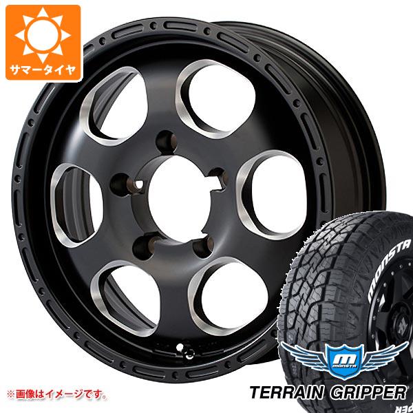 【タイヤ交換対象】5本セット ジムニー用 サマータイヤ モンスタ テレーングリッパー 175/80R16 91S ホワイトレター ブラッドストック ワンピース 5.5-16 タイヤホイール5本セット