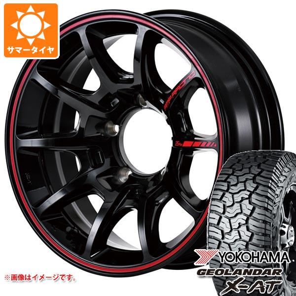 【タイヤ交換対象】ジムニー JB64W用 サマータイヤ ヨコハマ ジオランダー X-AT G016 LT225/75R16 103/100Q アウトラインホワイトレター RMP レーシング R25 プラス 5.5-16 タイヤホイール4本セット