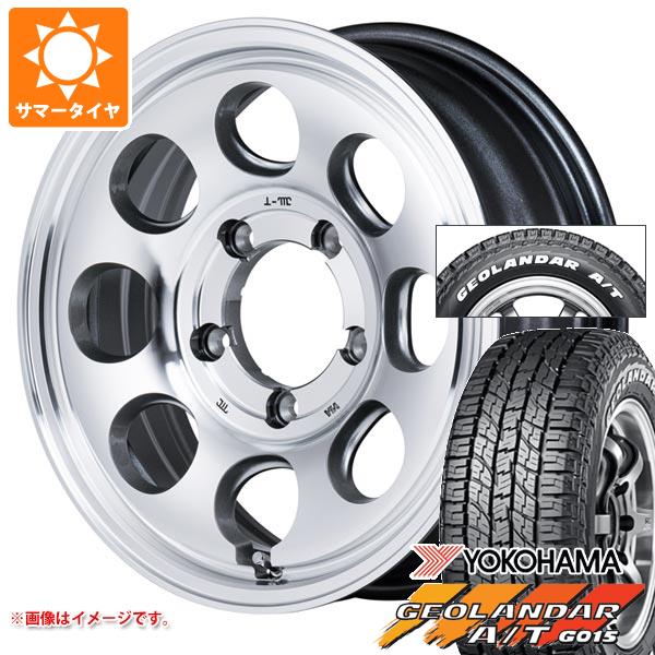 【タイヤ交換対象】5本セット ジムニーシエラ JB74W用 2025年製 サマータイヤ ヨコハマ ジオランダー A/T G015 185/85R16 105/103N LT ホワイトレター ガルシア パーム8 6.0-16 タイヤホイール5本セット