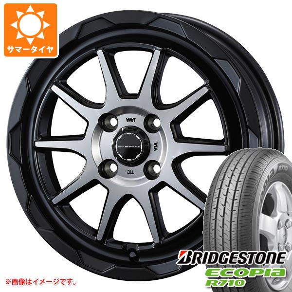 【タイヤ交換対象】キャリイ DA16T用 2025年製 サマータイヤ ブリヂストン エコピア R710 165/80R14 97/95N (165R14 8PR相当) マッドヴァンス06 4.5-14 タイヤホイール4本セット