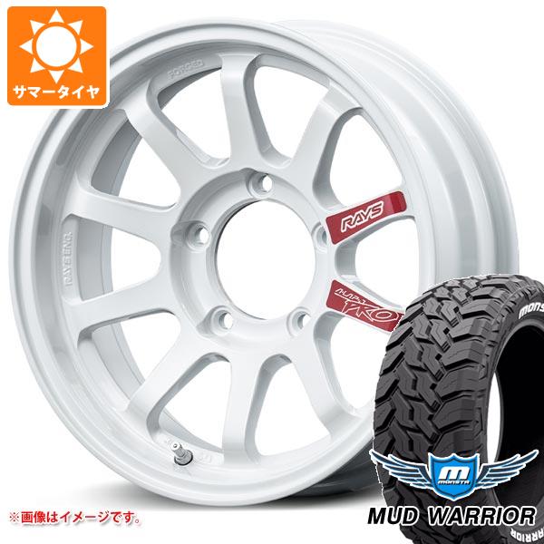 【タイヤ交換対象】スズキ ジムニーノマド JC74W用 サマータイヤ モンスタ マッドウォーリアー LT235/70R16 104/101Q ホワイトレター レイズ エーラップ J プロ 6.0-16 タイヤホイール4本セット