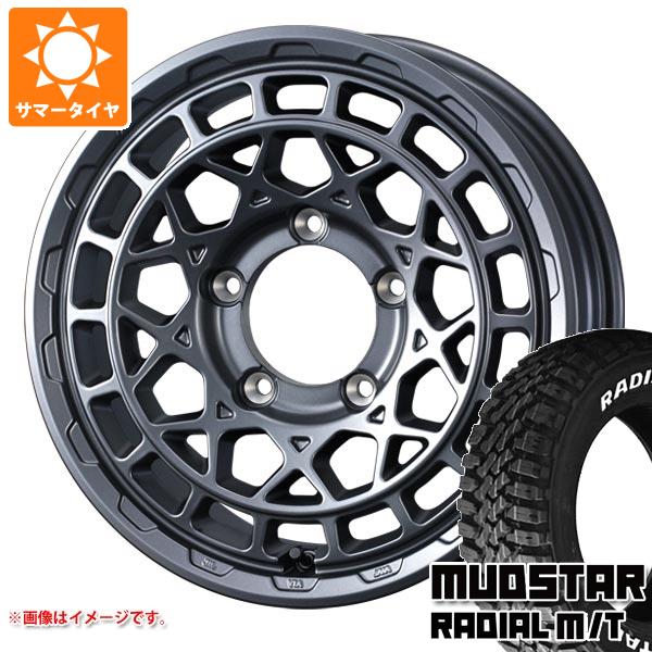 【タイヤ交換対象】ジムニー JB64W用 サマータイヤ マッドスター ラジアル M/T 215/70R16 100T ホワイトレター マッドヴァンスX タイプM 5.5-16 タイヤホイール4本セット