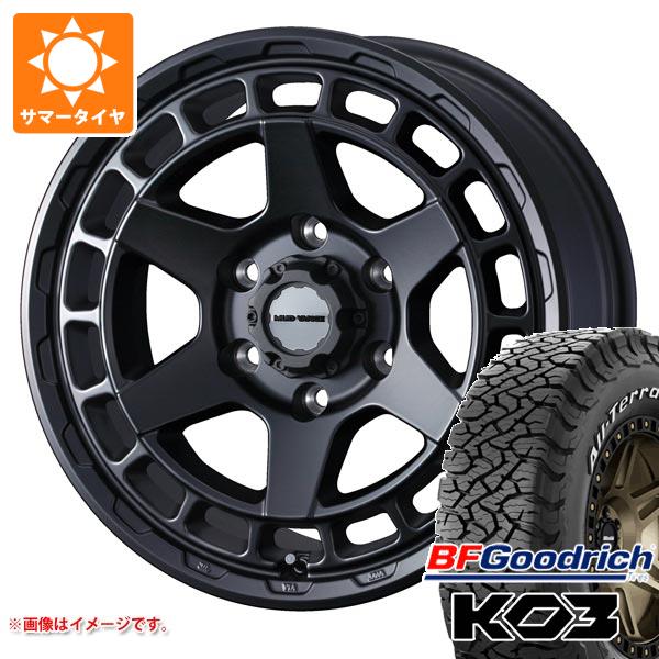 【タイヤ交換対象】NV350キャラバン E26用 サマータイヤ BFグッドリッチ オールテレーンT/A KO3 LT215/70R16 100/97S ホワイトレター マッドヴァンスX タイプS 6.5-16 タイヤホイール4本セット