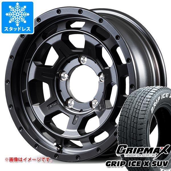 【タイヤ交換対象】スズキ ジムニーノマド JC74W用 スタッドレス グリップマックス グリップアイスエックス SUV 185/85R16C 105/103N ホワイトレター ナイトロパワー M7 ファランクス タイヤホイール4本セット