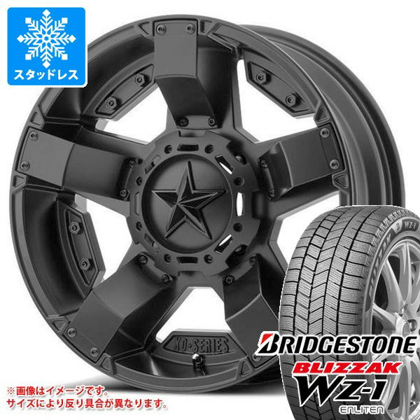 【タイヤ交換対象】トヨタ RAV4 50系用 スタッドレス ブリヂストン ブリザック WZ-1 235/65R17 108Q XL KMC XD811 ロックスター2 タイヤホイール4本セット