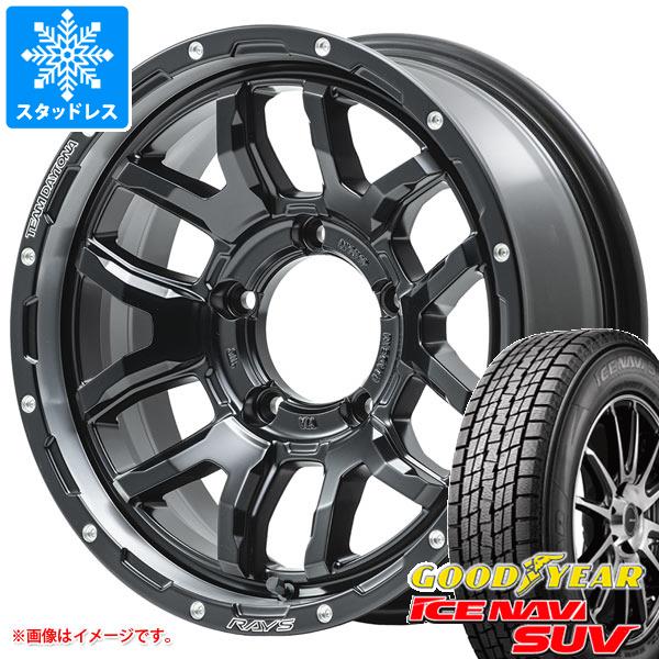 【タイヤ交換対象】5本セット ジムニーシエラ JB74W用 スタッドレス グッドイヤー アイスナビ SUV 215/70R16 100Q レイズ デイトナ F6 ブースト タイヤホイール5本セット