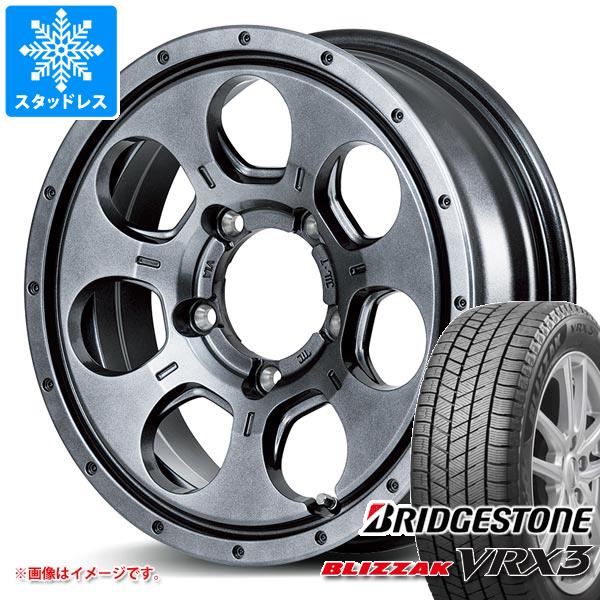 【タイヤ交換対象】ジムニー JB64W用 スタッドレス ブリヂストン ブリザック VRX3 215/70R16 100Q ロードマックス マッドエージェント タイヤホイール4本セット