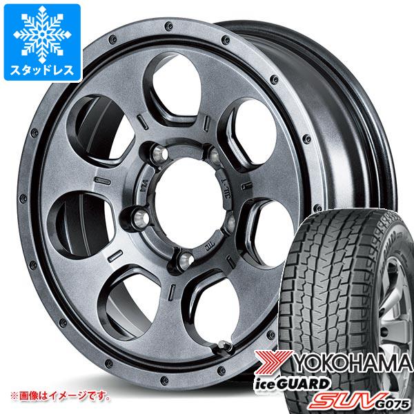 【タイヤ交換対象】5本セット ジムニー JB64W用 スタッドレス ヨコハマ アイスガード SUV G075 215/70R16 100Q ロードマックス マッドエージェント タイヤホイール5本セット