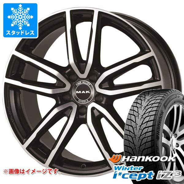 【タイヤ交換対象】メルセデスベンツ W177 Aクラス用 スタッドレス ハンコック ウィンターアイセプト iZ3 W636 205/55R17 95H XL MAK エボ タイヤホイール4本セット
