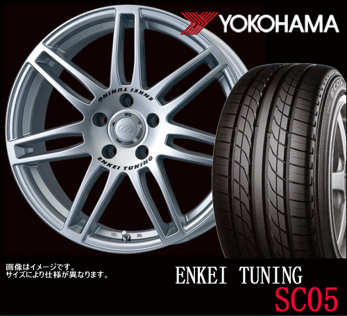 ENKEI TUNING SC05 6.5x15 & 185/65R15 DNA ECOS タイヤホイール4本セット エンケイチューニングSC05 ヨコハマ エコス