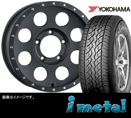 ｽｽﾞｷ ｼﾞﾑﾆｰ専用I-METAL X 5.5x16 & 175/80R16 GEOLANDAR H/T-S ﾌﾞﾗｯｸﾚﾀｰ ﾀｲﾔﾎｲｰﾙ4本ｾｯﾄ ｱｲﾒﾀﾙ ﾖｺﾊﾏ ｼﾞｵﾗﾝﾀﾞｰ