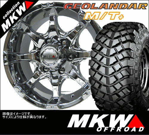 MKW MK-26 N[ 8.0x16 & 285/75R16 WI_[ M/T+ ^CzC[4{Zbg Rn} GEOLANDAR M/T+ G001y0306carz