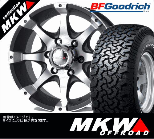 MKW MK-26 ダイアカットマットブラック 8.0x16 & 295/75R16 オールテレーン T/A KO タイヤホイール4本セット BFグッドリッチ All-Terrain T/A KO