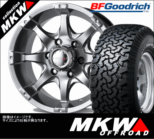 MKW MK-26 プラチナメタリック 8.0x16 & 315/75R16 オールテレーン T/A KO タイヤホイール4本セット BFグッドリッチ All-Terrain T/A KO