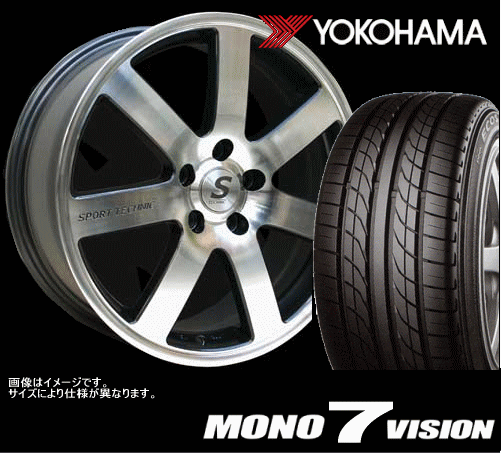 MONO7VISION 6.5x16 & 195/55R16 DNA エコス タイヤホイール4本セット ヨコハマ DNA ECOS モノ7ヴィジョン