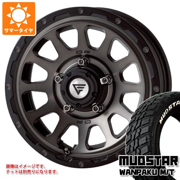 【タイヤ交換対象】スズキ ジムニーノマド JC74W用 サマータイヤ マッドスター ワンパク M/T 235/70R16 106S ホワイトレター デルタフォース オーバル 6.0-16 タイヤホイール4本セット