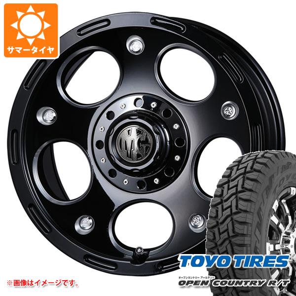 【タイヤ交換対象】5本セット ジムニーシエラ JB74W用 2025年製 サマータイヤ トーヨー オープンカントリー R/T 235/70R16 106Q ホワイトレター クリムソン MG デーモン 5.5-16 タイヤホイール5本セット