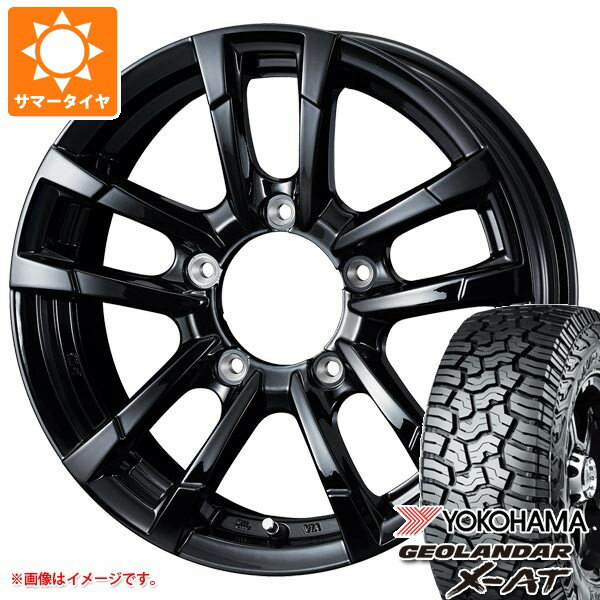 【タイヤ交換対象】スズキ ジムニーシエラ JB74W用 サマータイヤ 2025年製 ヨコハマ ジオランダー X-AT G016 195/80R15 107/105N LT アウトラインホワイトレター G016A プロディータ HC2 6.0-15 タイヤホイール4本セット