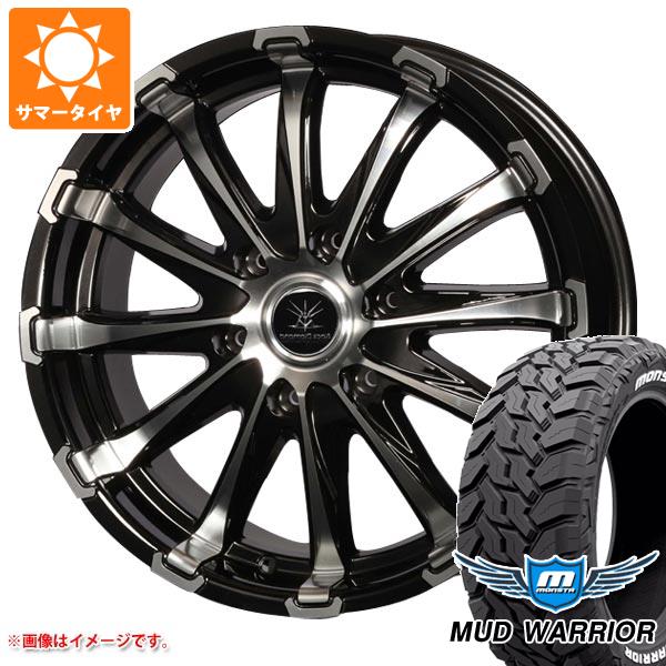 【タイヤ交換対象】ハイエース 200系用 サマータイヤ モンスタ マッドウォーリアー LT215/70R16 107/105Q ホワイトレター オフビート バウンティコレクション BD12 6.5-16 タイヤホイール4本セット