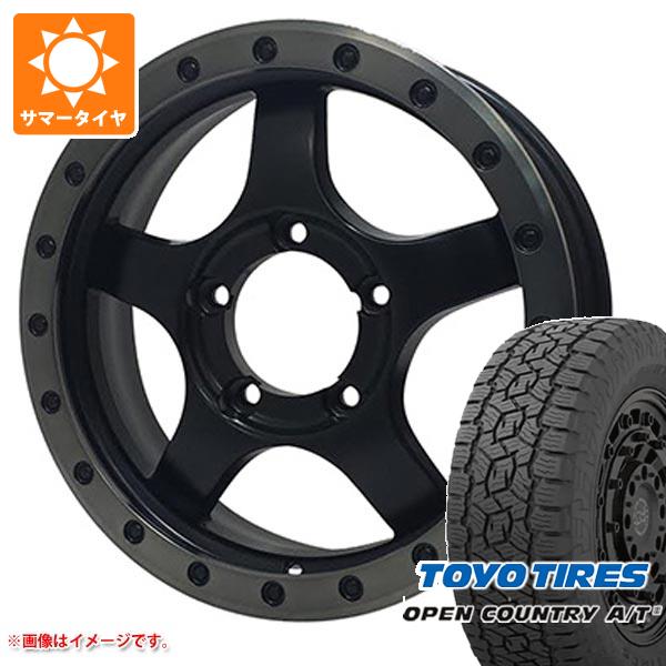 【タイヤ交換対象】5本セット ジムニー用 サマータイヤ トーヨー オープンカントリー A/T3 175/80R16 91S ブラックレター オフビート バウンティコレクション BDX05 5.5-16 タイヤホイール5本セット
