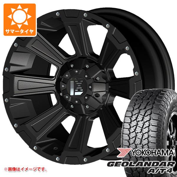 【タイヤ交換対象】サマータイヤ 265/70R17 121/118S ヨコハマ ジオランダー A/T4 G018 アウトラインホワイトレター オフビート レクセル オフロードスタイル デスロック 8.5-17 タイヤホイール4本セット