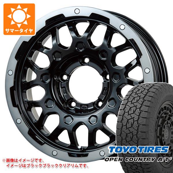 【タイヤ交換対象】スズキ ジムニーノマド JC74W用 サマータイヤ トーヨー オープンカントリー A/T3 215/70R16 100T ブラックレター LMG MS-9W 5.5-16 タイヤホイール4本セット