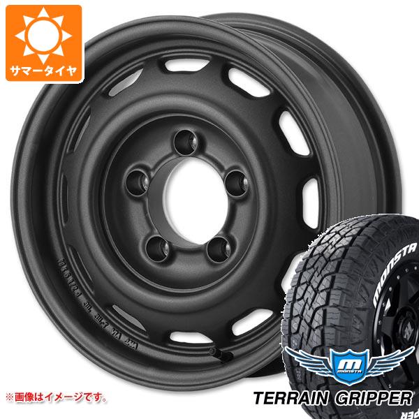 【タイヤ交換対象】5本セット ジムニー用 サマータイヤ モンスタ テレーングリッパー 175/80R16 91S ホワイトレター アピオ ワイルドボア ベンチュラ 5.5-16 タイヤホイール5本セット