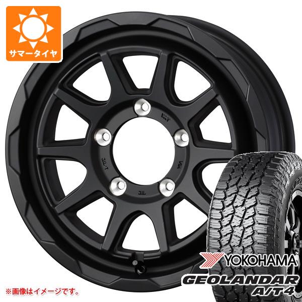 【タイヤ交換対象】5本セット ジムニー JB64W用 サマータイヤ ヨコハマ ジオランダー A/T4 G018 LT225/75R16 115/112S ブラックレター マッドヴァンス06 5.5-16 タイヤホイール5本セット