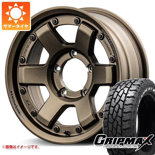 【タイヤ交換対象】5本セット スズキ ジムニーノマド JC74W用 サマータイヤ グリップマックス マッドレイジ R/T MAX LT215/70R16 100/97R ホワイトレター ナイトロパワー M6 カービン 6.0-16 タイヤホイール5本セット