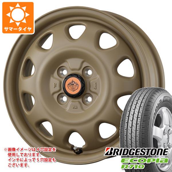 【タイヤ交換対象】キャリイ DA16T用 サマータイヤ ブリヂストン エコピア R710 165/80R14 91/90N (165R14 6PR相当) ランドフット SWZ 4.5-14 タイヤホイール4本セット