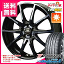 サマータイヤ 195/55R15 85V ヨコハマ ブルーアース・エース AE50 A/b & マルカサービス シュナイダー DR-01 BPBC 5.5-15 タイヤホイール4本セット