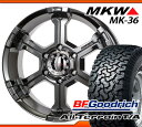 265/65R17 ホワイトレター All-Terrain T/A KO ＆ MKW MK-36 ブリリアントナイト 8.0-17 タイヤホイール4本セット BFグッドリッチ