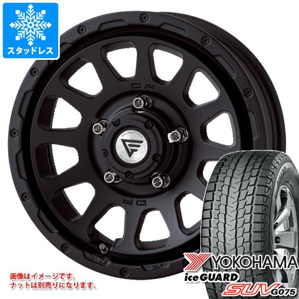 【タイヤ交換対象】5本セット ジムニー用 スタッドレス ヨコハマ アイスガード SUV G075 185/85R16 105/103L LT デルタフォース オーバル タイヤホイール5本セット