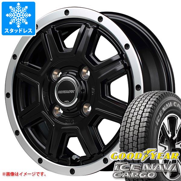 【タイヤ交換対象】キャリイ DA16T用 スタッドレス グッドイヤー アイスナビカーゴ 145/80R12 80/78N (145R12 6PR相当) ロードマックス WF-8 タイヤホイール4本セット