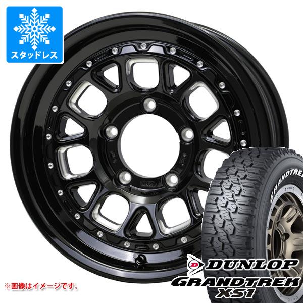 【タイヤ交換対象】5本セット スズキ ジムニーノマド JC74W用 スタッドレス ダンロップ グラントレック XS1 185/85R16 105/103L LT ホワイトレター バークレイハードロック ヒューロン タイヤホイール5本セット