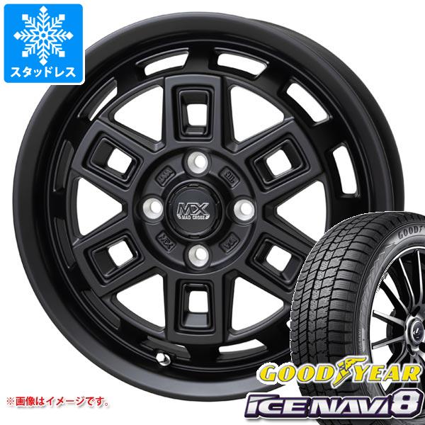 【タイヤ交換対象】アトレーワゴン S300系用 スタッドレス グッドイヤー アイスナビ8 165/65R14 79Q マッドクロス アイヴァー タイヤホイール4本セット