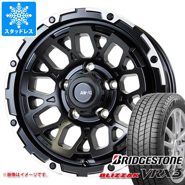 【タイヤ交換対象】5本セット ジムニーシエラ JB74W用 スタッドレス ブリヂストン ブリザック VRX3 215/70R16 100Q エアージー ロックス タイヤホイール5本セット
